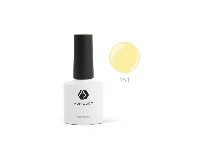 Гель-лак ADRICOCO №153 нежно-желтый 8 ml